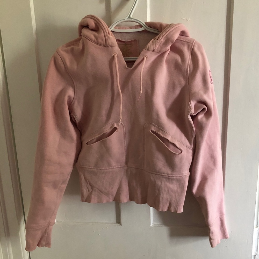 Light pink Lululemon hoodie